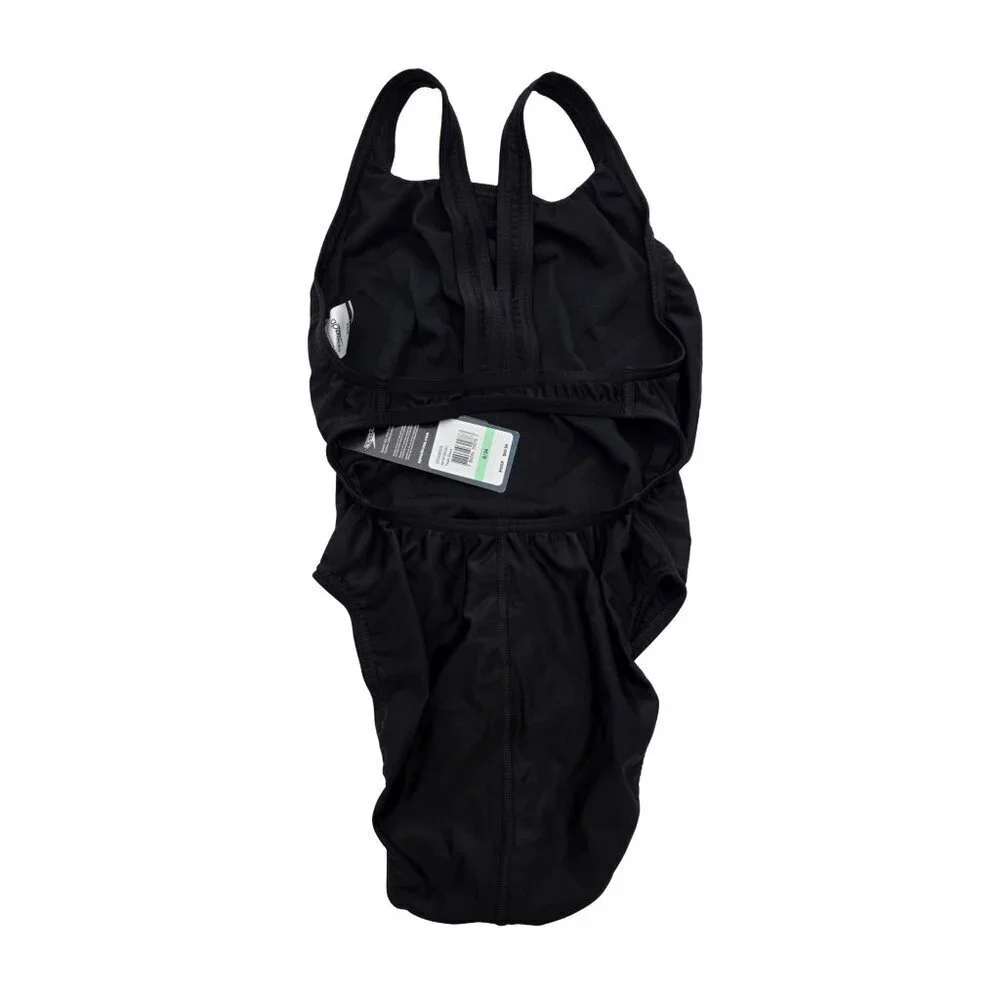 NWT Women's - Speedo Pro LT Black One Piece Swimsuit, Size 8/34